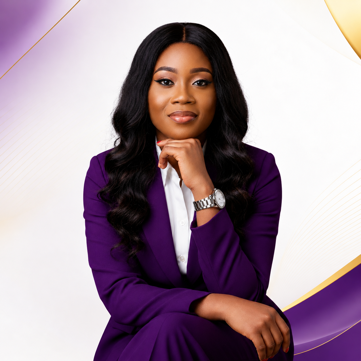 Chioma Okere seated portrait